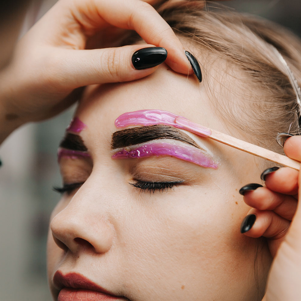 Brow waxing & shaping treatment creating clean, defined eyebrows at dagna joanna permanent makeup and beauty in york, uk.
